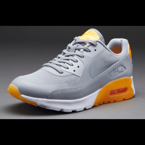 ireland nike air max 90 wolf grey orange 6d377 59bb2 Nike Air Max 90 Ultra BR Wolf Grey Hyper Orange Sneaker